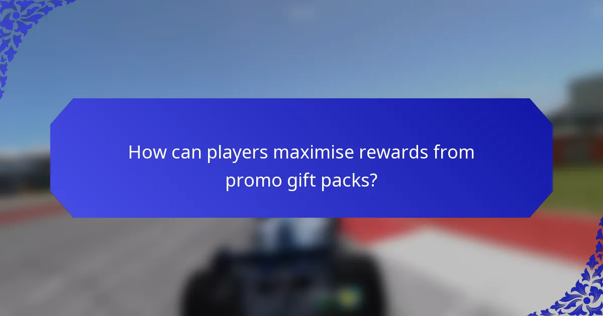 How can players maximise rewards from promo gift packs?